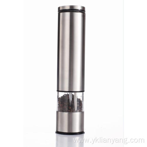 portable salt and pepper electric stainless grinder